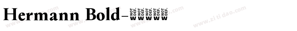 Hermann Bold字体转换